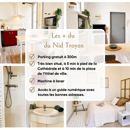 公寓 Le Nid Troyen - & Machine A Laver 特鲁瓦